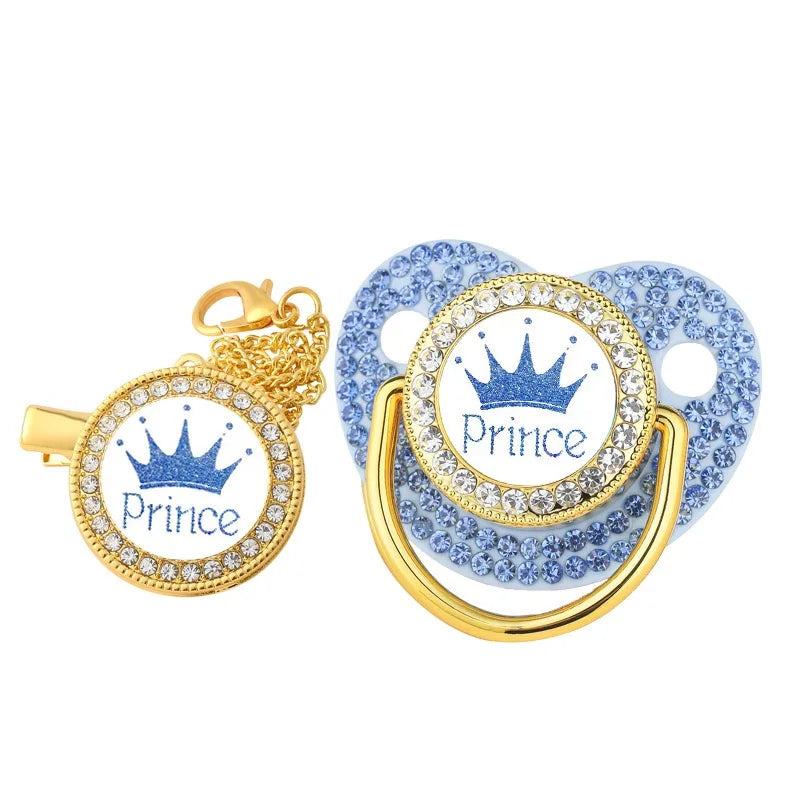Krone Neugeborenen Schnuller Clip Kette Baby Schnuller Silikon BPA FREI Kleinkind Beißring Säugling Schnuller Nippel Baby Dusche Geschenk