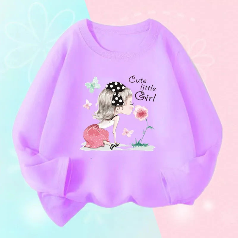Girls Long Sleeve Graphic Tee