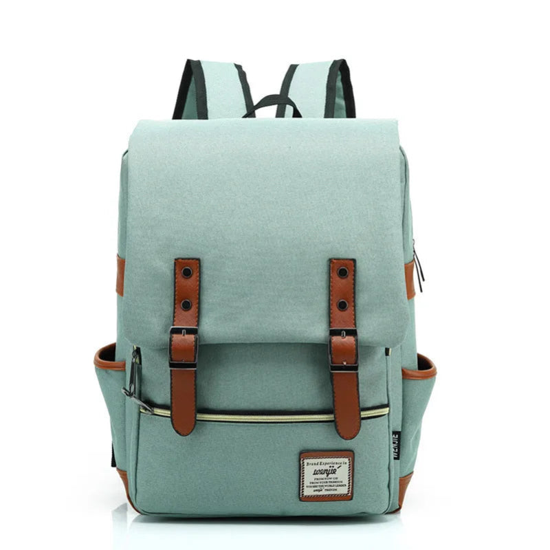 Teens Vintage Canvas Laptop Backpack