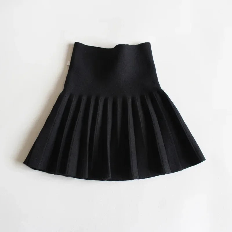 Kids Knit Tutu Pleated Skirt