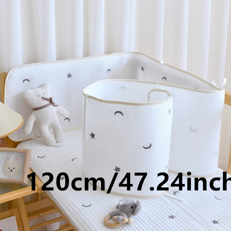 Atmungsaktiver Babybett-Stoßschutz, Babyzimmer-Dekoration, Schutz für Babyköpfe, Kollisionspräventionsausrüstung, Babybettwäsche