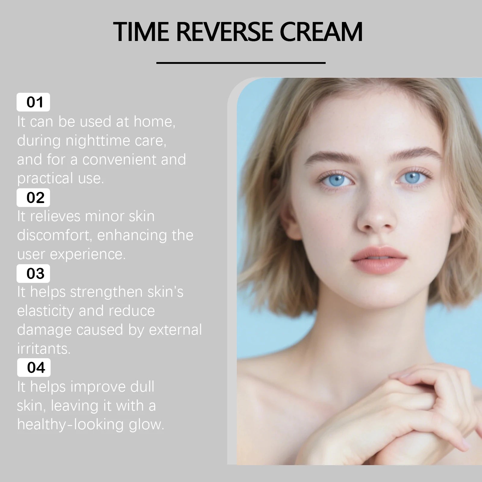 Centella Asiatica Time Reverse Cream Advanced Fast-Absorbing & Nourishing Cream Hydrates Firming Anti-Aging Face Cream Hautpflege