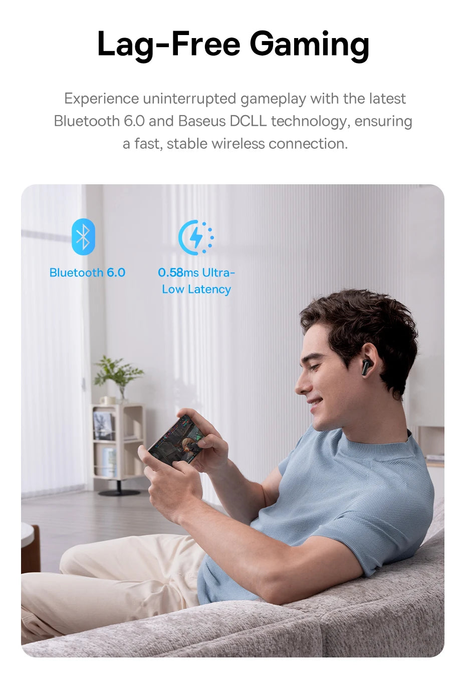 Baseus EP10 Pro ANC Ohrhörer, kabellose Bluetooth 6.0-Kopfhörer, 50 dB, Echtzeit-Adaptive-Kopfhörer, 6 Mikrofon, hochauflösende LDAC IP55-Ohrhörer