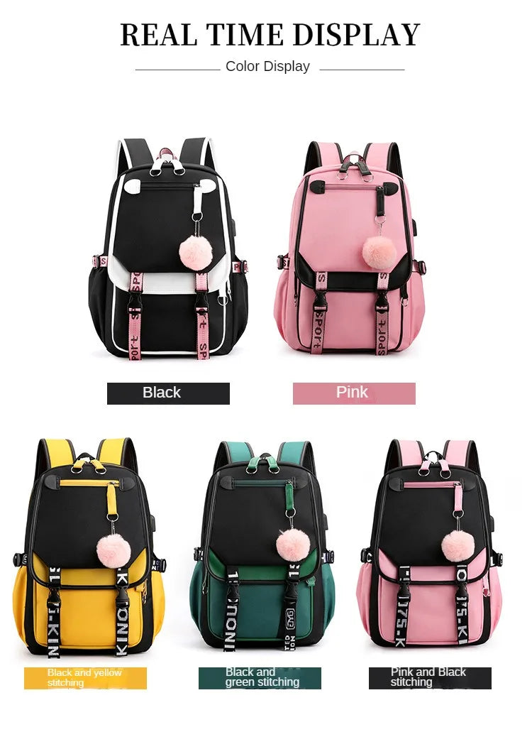 Teens Korean Style School Backpack