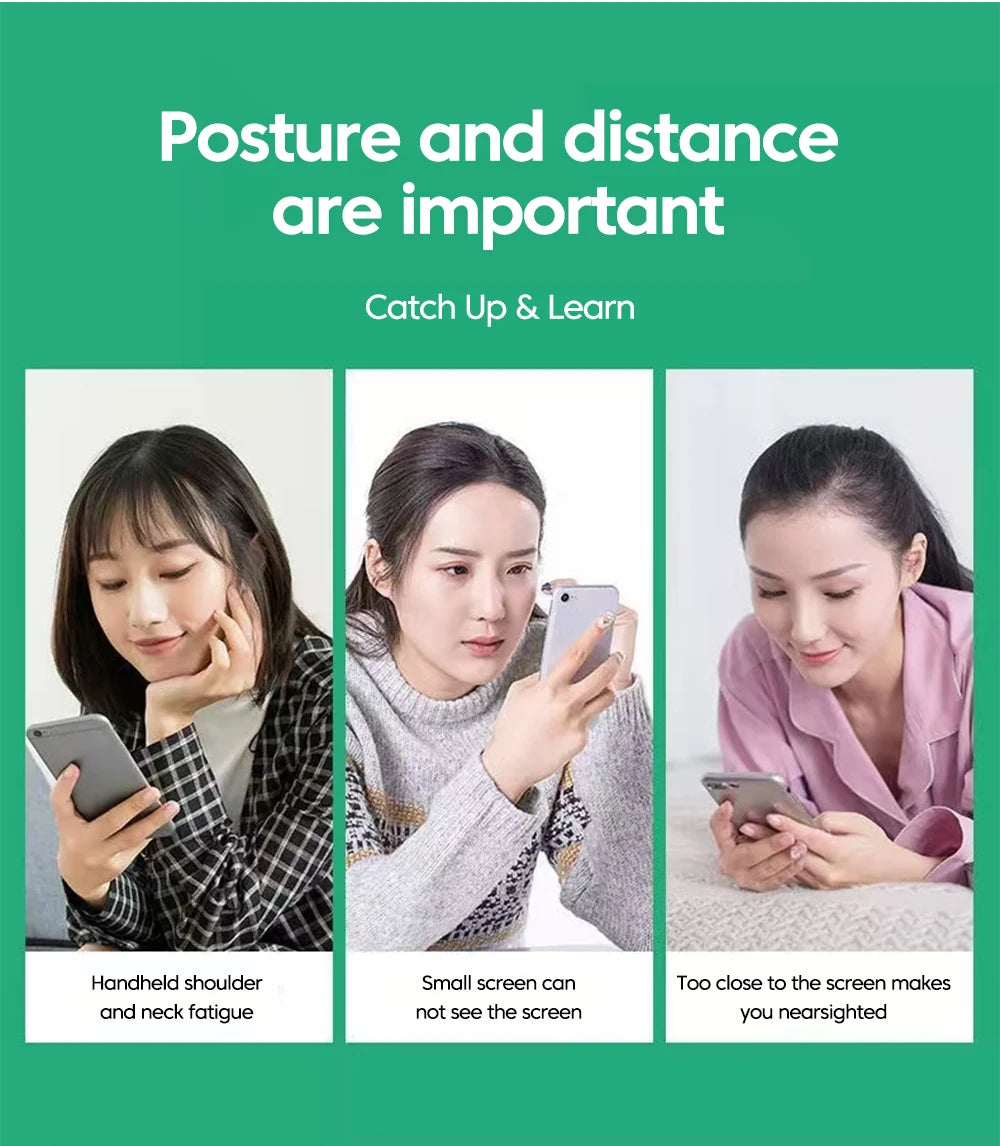12/10 inch Phone Screen Magnifier Phone Holder Mobile Phone HD Portable Phone Screen Video Magnifier Stand Bracket