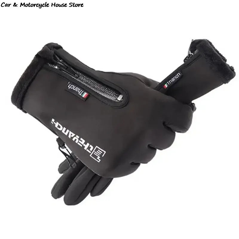 Winterhandschuhe -40 ℃   Wasserdichte Thermo-Touchscreen-Thermo-Winddichte warme Handschuhe für kaltes Laufen, Reiten, Sport, Wandern, Skifahren