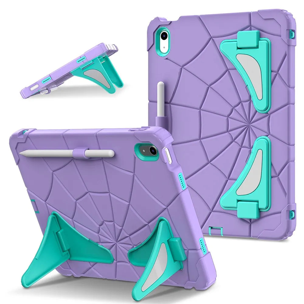 Für iPad 10. Generation 10,9 Zoll Hülle A2696 A2757 A2777 Silikon + PC Kinder Tablet Cover für iPad A16 2025 11 Zoll 11. Generation -Kein Stift