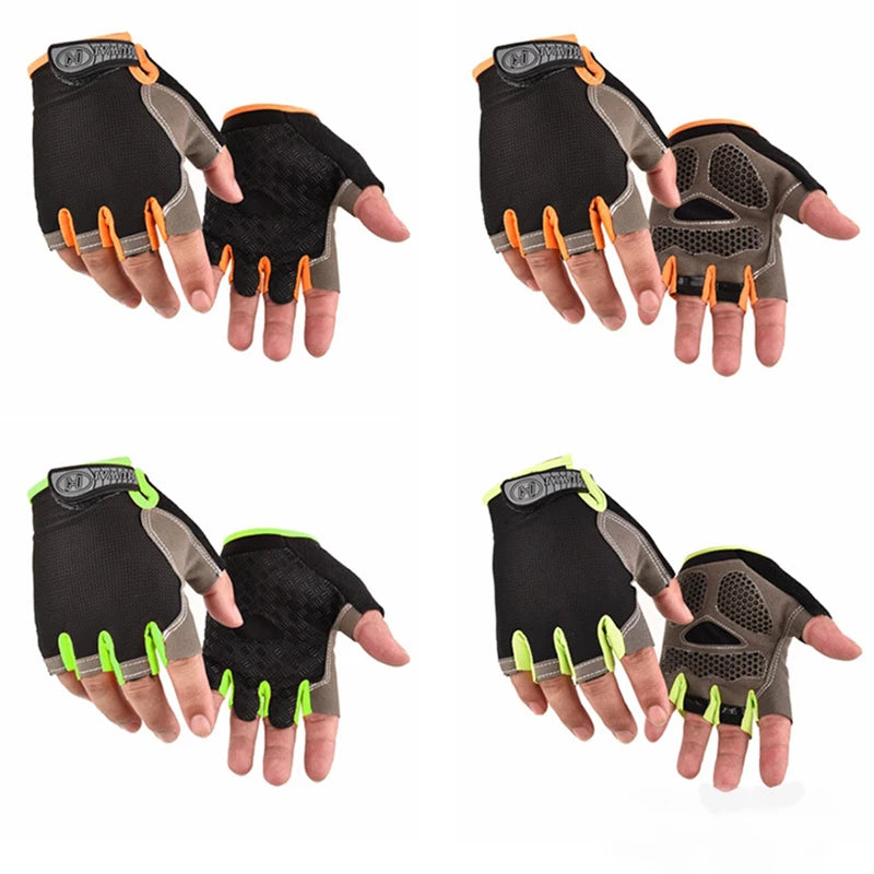 Männer Radfahren Fahrrad Handschuhe Halbe Finger Gym Handschuhe Frauen Handschuh Atmungsaktive Anti-slip Handschuh Fitness Sport Training Handschuhe