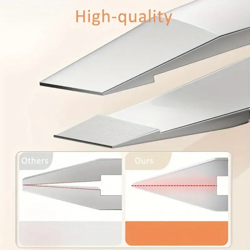 Ouriner Augenbrauenpinzetten-Set, 4-teilig, Edelstahl-Augenbrauenpinzette, professionelles Beauty-Tool-Set für das nach innen gerichtete Haarwachstum