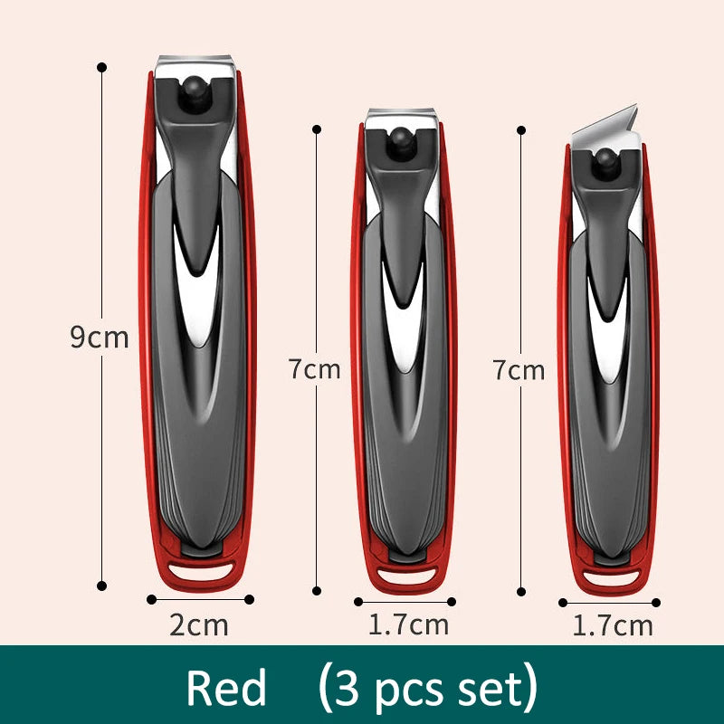 Colorful Nail Clippers, Splash-Proof, Nail Cutter, Detachable Design, Fingernail Clippers, Stainless Steel, Manicure Nail Tool