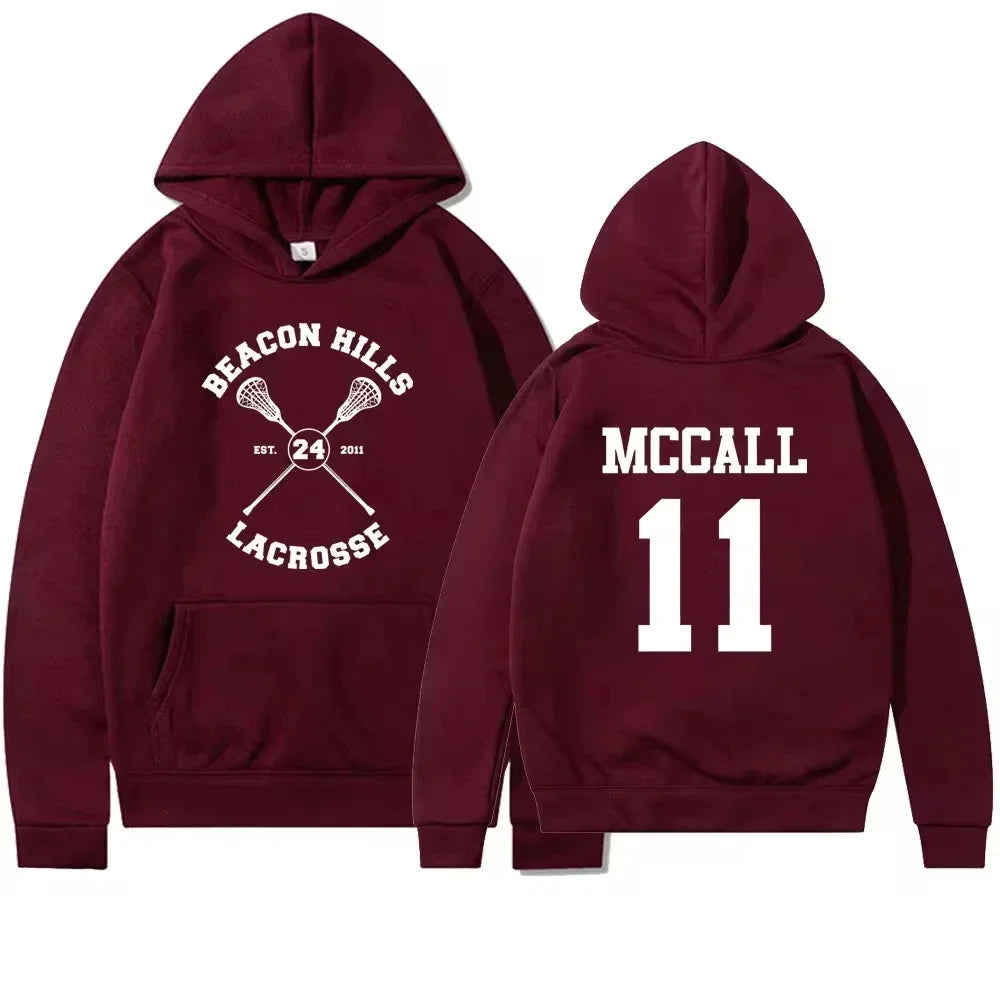 Teen Wolf Hoodie Beacon Hills Stilinski 24 Lahey McCall Pullover Tv Show Kapuzenpullover Hip Hop Hoodies Streetwear Top