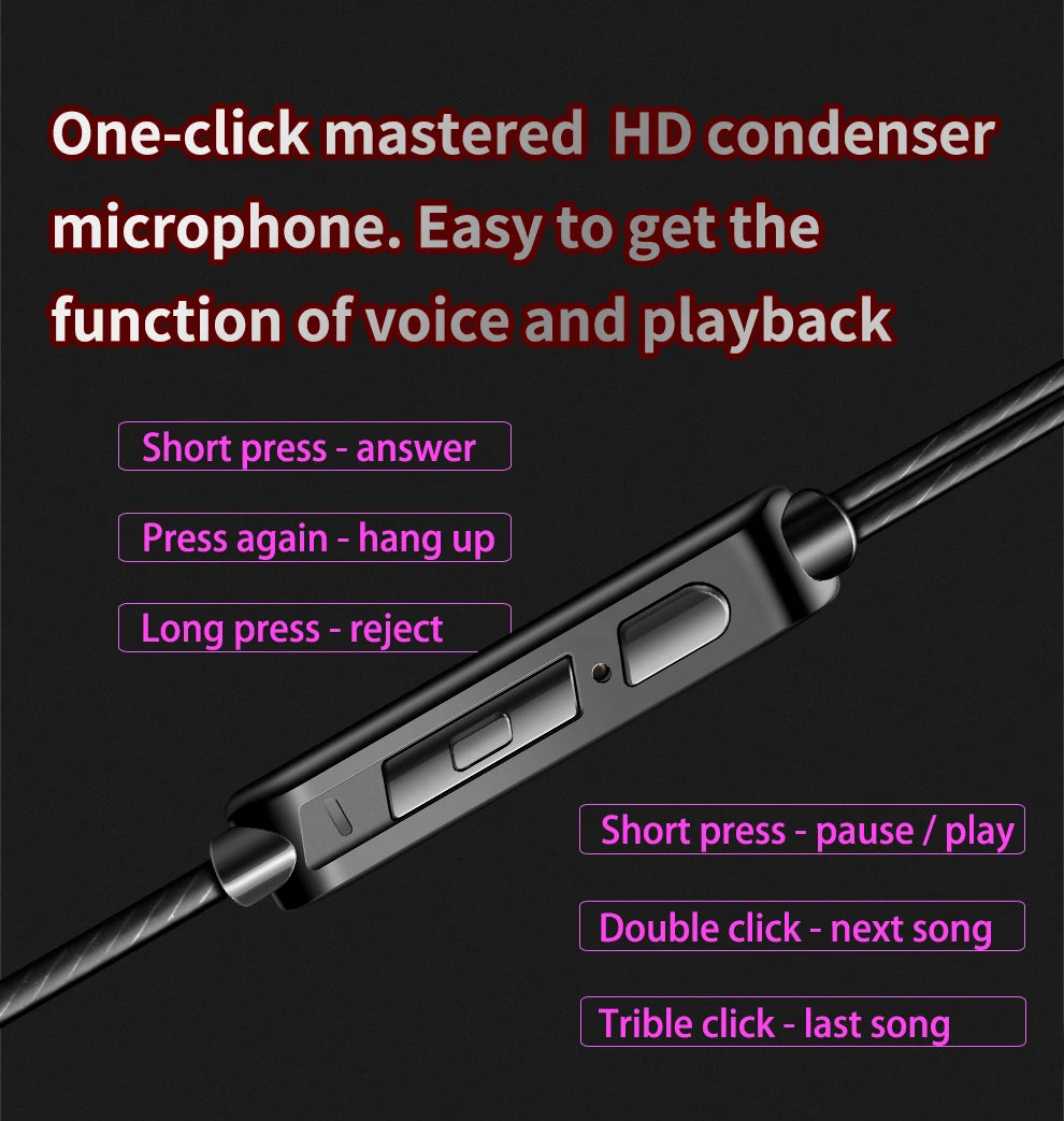Original QKZ AK6 In-Ear Headphones 6 Dynamic Driver Unit Earphones with Microphone Stereo Sports HiFi Subwoofer Headset Monitor Earbuds