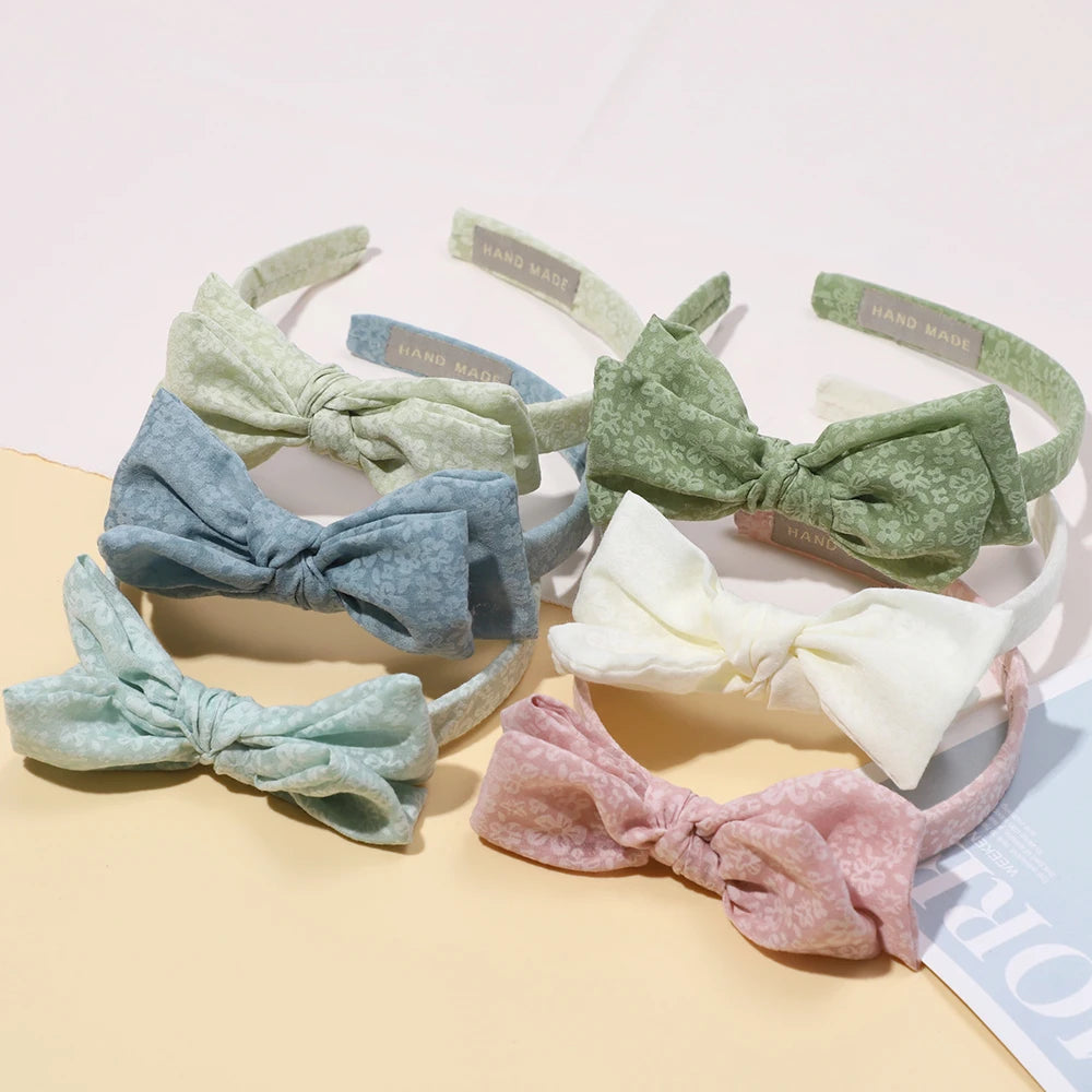 Kids Printed Bow Headband