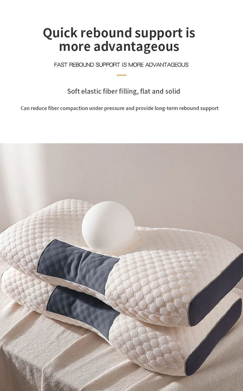 1PC Almohada Neck Kissen Helfen Schlaf Schützen Den Hals Zervikale Orthopädische Sojabohnen Faser Massage Haushalt SPA Kissen Zum Schlafen