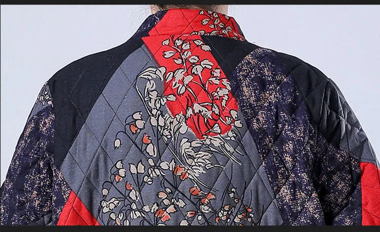 Lose Damen Herbst Winter Baumwollmantel mittleren Alters ältere Mutter dicke warme Jacke Oma Parkas 100 kg tragen 2XL-9XL