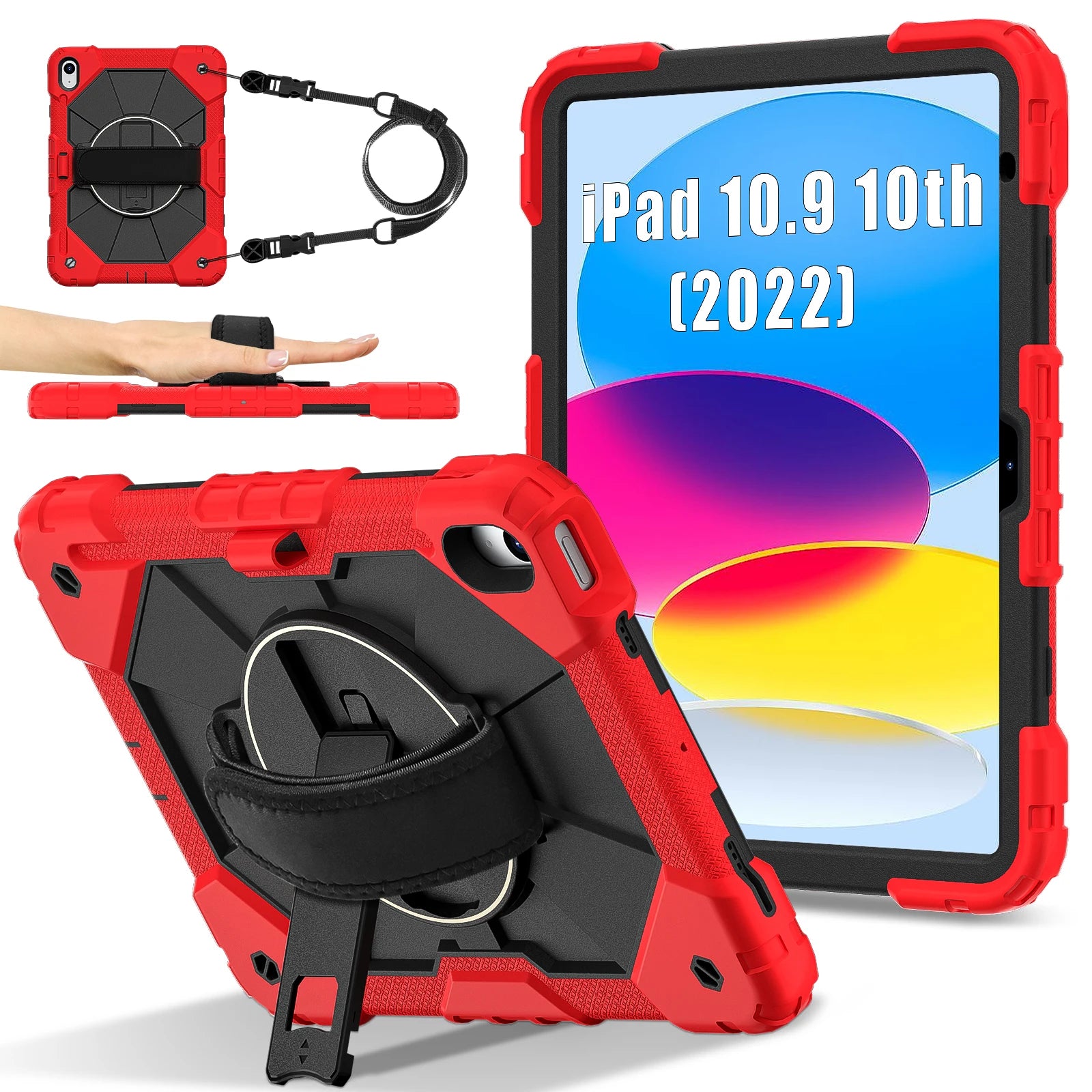 Rüstung Fall Für iPad A16 11th 2025 10th 10,9 2022 Mini 7/6 Kinder Stehen Stoßfest Tablet Abdeckung Für iPad Air 11 10,9 Pro 11 Air 13