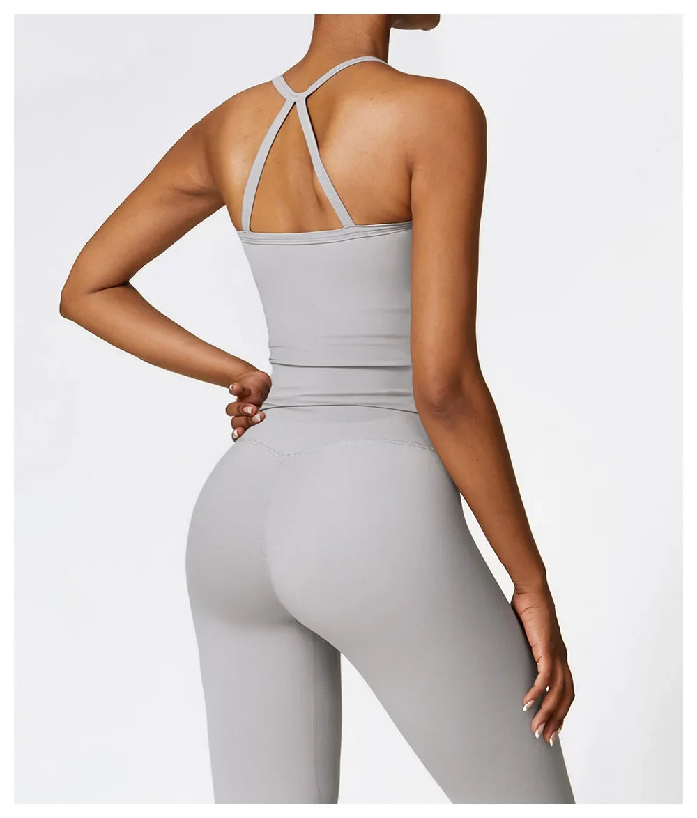 Frauen Kreuz Zurück Yoga Sport-Bh Atmungsaktiv Shock Proof Gym Workout Fitness Push-up Top Yoga Laufen Aktive Sportswear Weste Bh