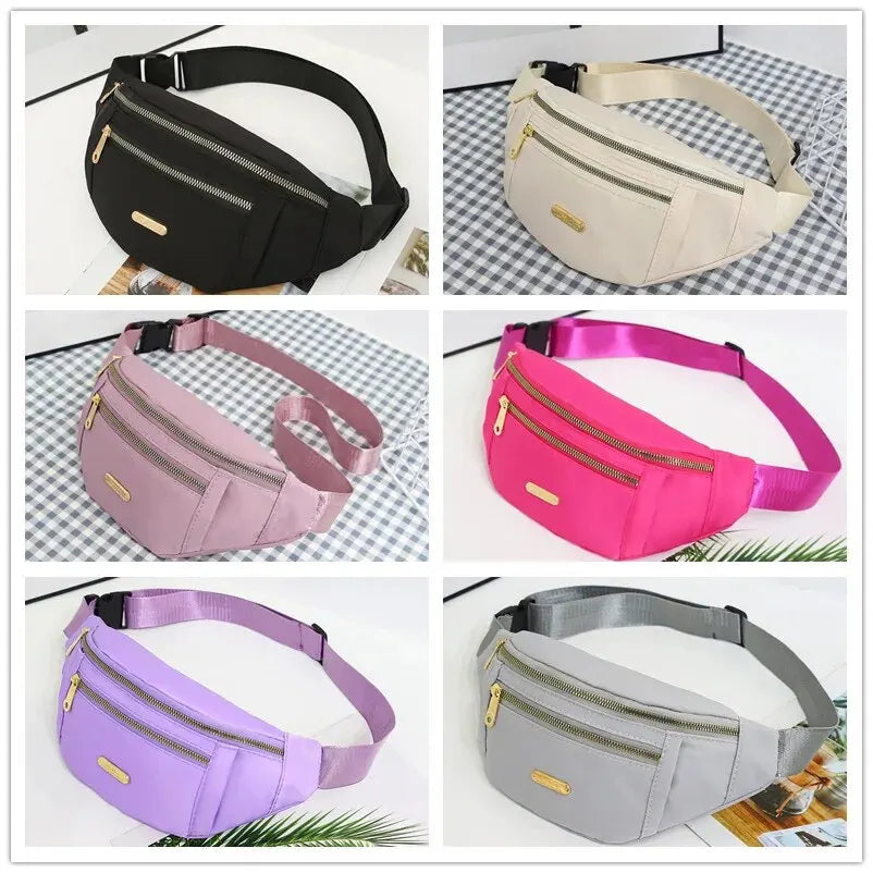 Sport-Hüfttasche für Damen, mehrschichtig, Gürteltasche, Handy-Essentials während Outdoor-Aktivitäten, Umhängetasche, Sport-Brusttasche