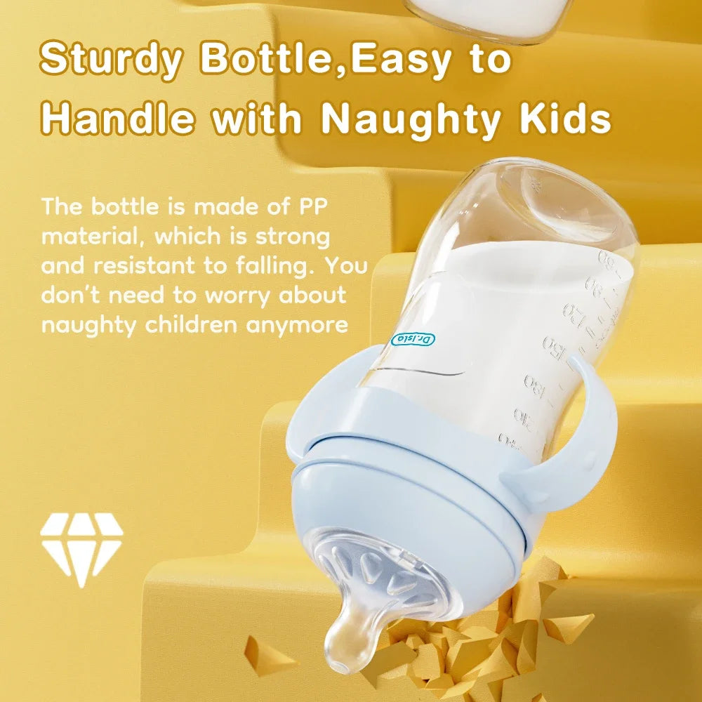 Baby PP Bottle 150/240/330ML Newborn Baby Bottle with Handle Milk Bottle Newborn Baby Bottles Feeding Accessories BPA-Free