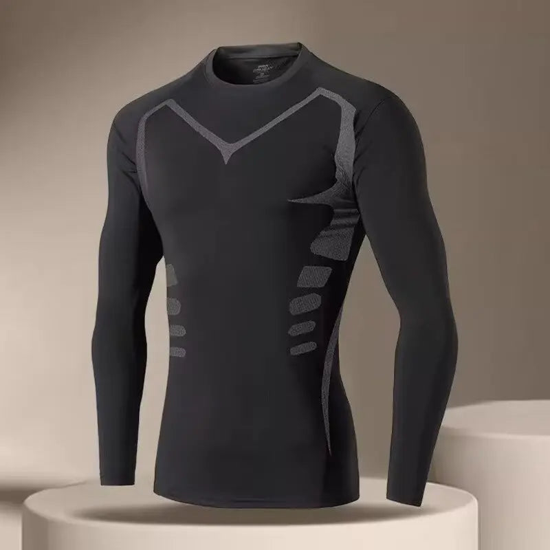 Männer T-shirt Männer Laufen Sport T Shirt Männer Kompression Fitness Tops T Quick DryTight Training Gym Sport Lauf Shirts