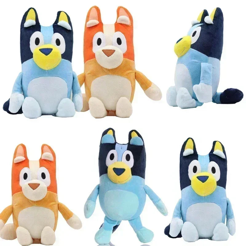 Süße Cartoon-Spielzeuge 15cm/30cm Bluey Hund Bingo Familie Plüschtier Hund Weiche Stofftiere Puppen Geburtstagsgeschenk Bluey Begleiterpuppe Geschenke