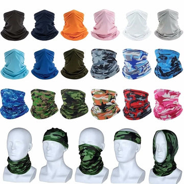 Mehrzweck Turban Reiten Schal Radfahren Bandana Männer Frauen Hals Abdeckung Sonnencreme Eis Seide Outdoor Angeln Wandern Kopfbedeckung Maske