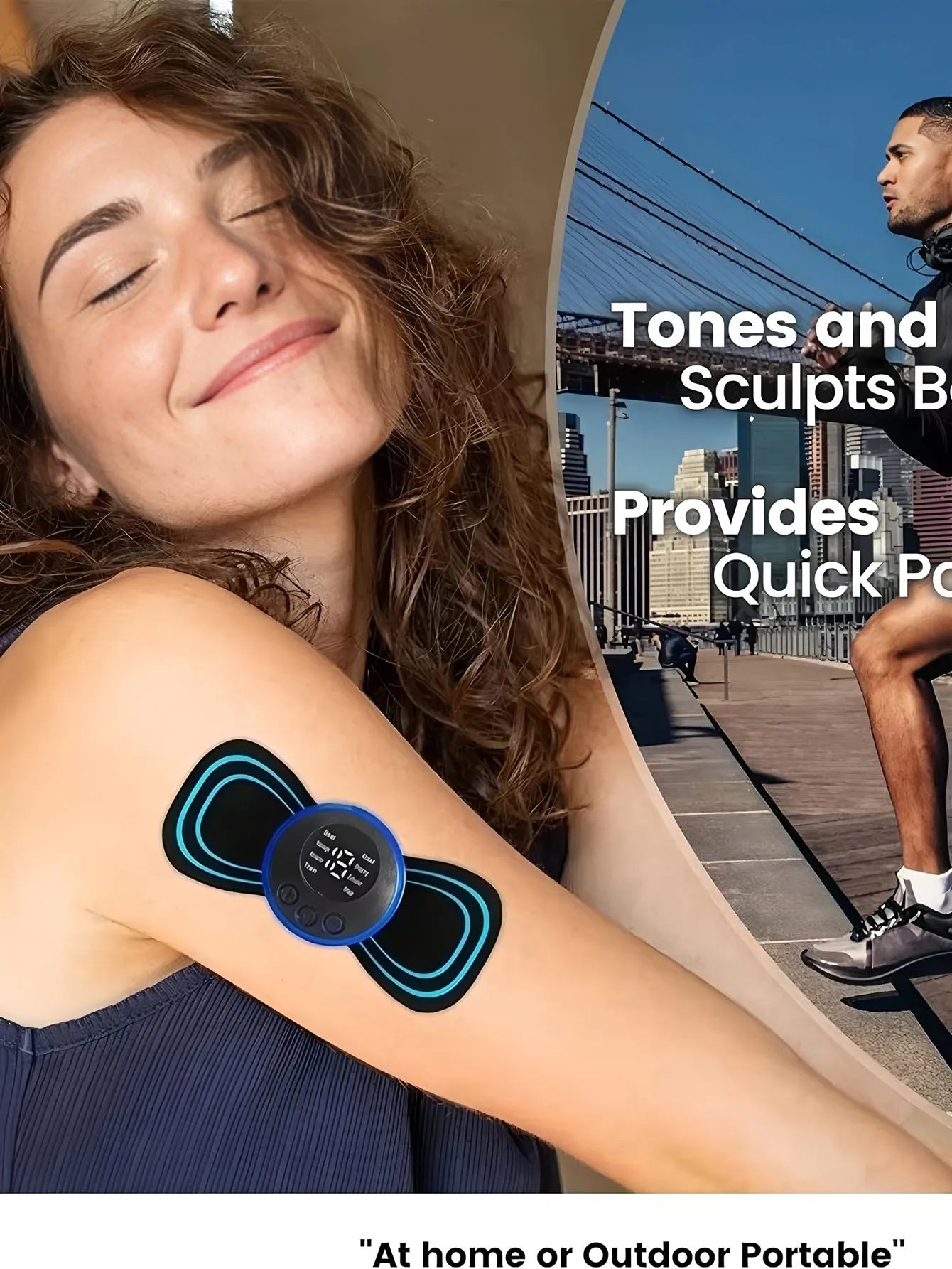 2026 Elektrisches EMS-Nackenmassagegerät, Mini-Hals-Rückenpflaster, Stimulator, Massageador-Matte, tragbare Gel-Pad-Aufkleber, schlank, wiederaufladbar
