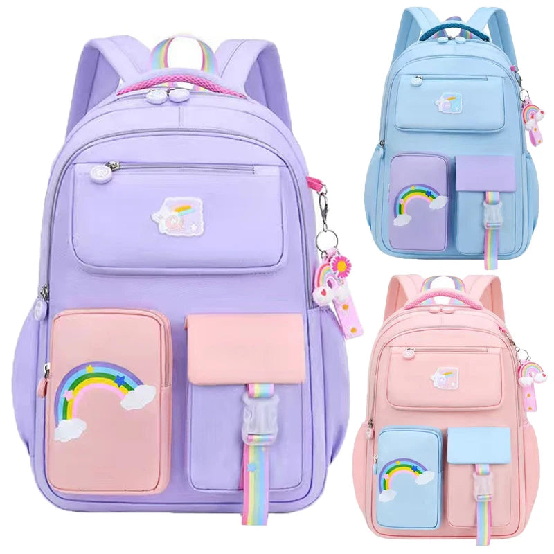 Girls Macaron School Backpack
