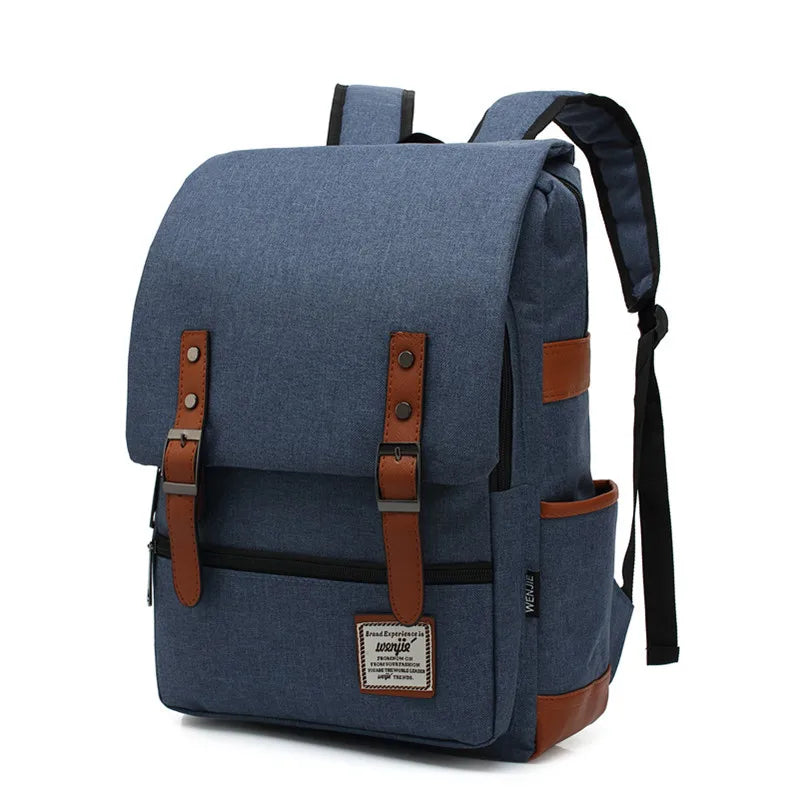 Teens Vintage Canvas Laptop Backpack
