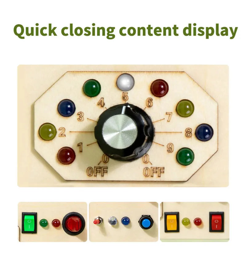 Montessori LED Busy Board