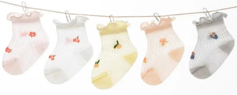 3 Paare/los Neue Neugeborenen Baby Socken Sommer Dünne Beiläufige Kinder Baby