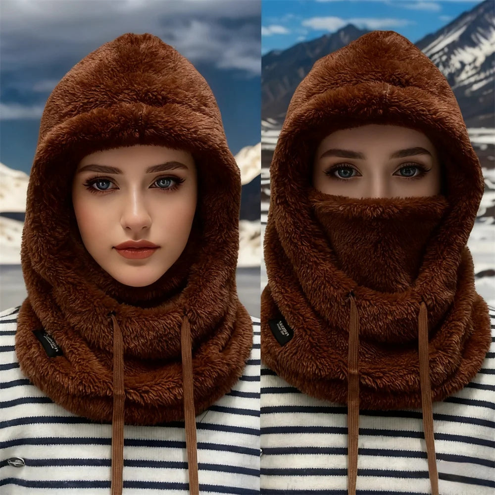 Winter warme thermische winddichte Sturmhaube Ski Kapuze Motorrad Gesichtsbedeckung Polar Fleece verstellbare Radfahren Halsbedeckung Vollgesichtsmaske