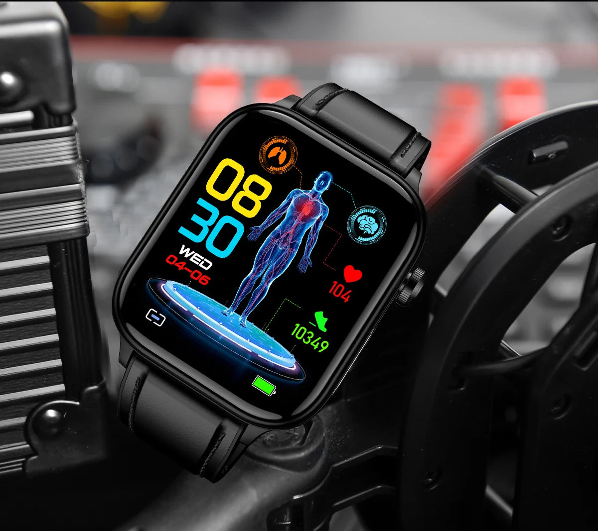 AI-Diagnosedetektor, Smartwatch für Damen, Blutfette und Harnsäure, Körpersammensetzungstest, Damen-Menstruationsgesundheits-Tracker, 2025, Neu