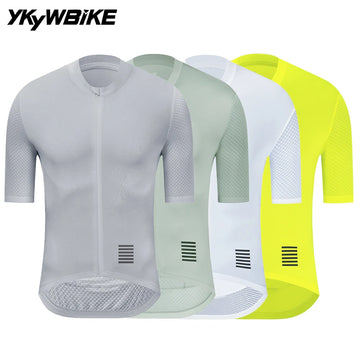 YKYWBIKE Herren Radtrikot Kurzarm Sommer Fahrradtrikot Rennrad Shirt Fahrradbekleidung Atmungsaktiv Pro Team