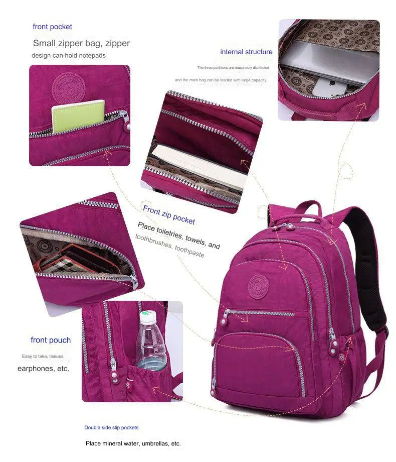 Teens Waterproof School Backpack