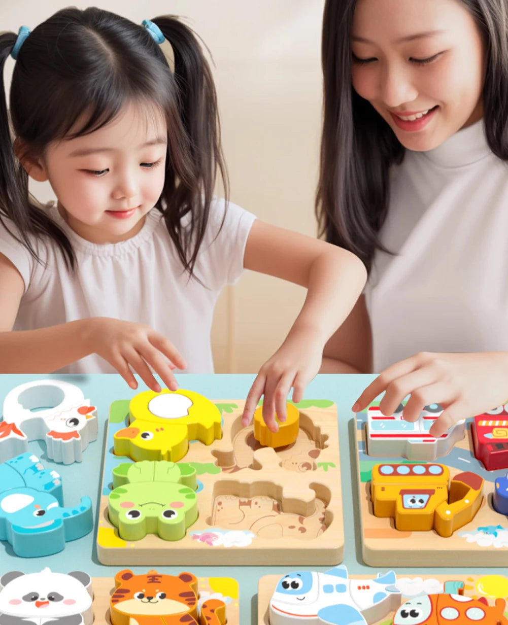 Wooden Animal Puzzle Toy