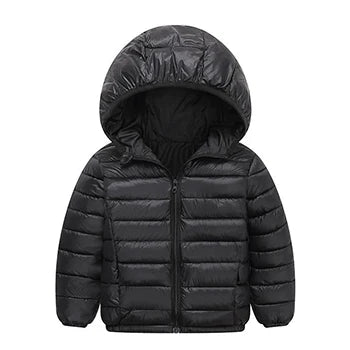 Herbst Winter Teen Jungen Mädchen wärmen Daunen jacke Kinder Baumwolle Oberbekleidung neue Mode Kapuze Reiß verschluss Mäntel 3-12 Jahre Kinder kleidung