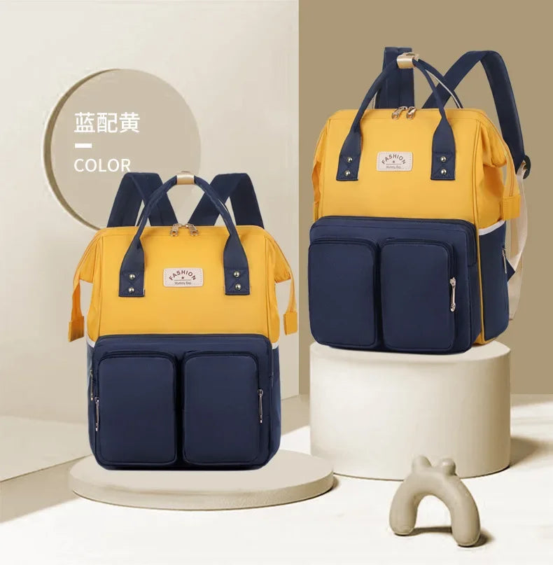 Multifunktionale Mama-Taschen mit großem Fassungsvermögen für Ausflüge, Reiserucksack, wasserdicht, tragbar, Mutter- und Babytasche, Damen-Rucksack