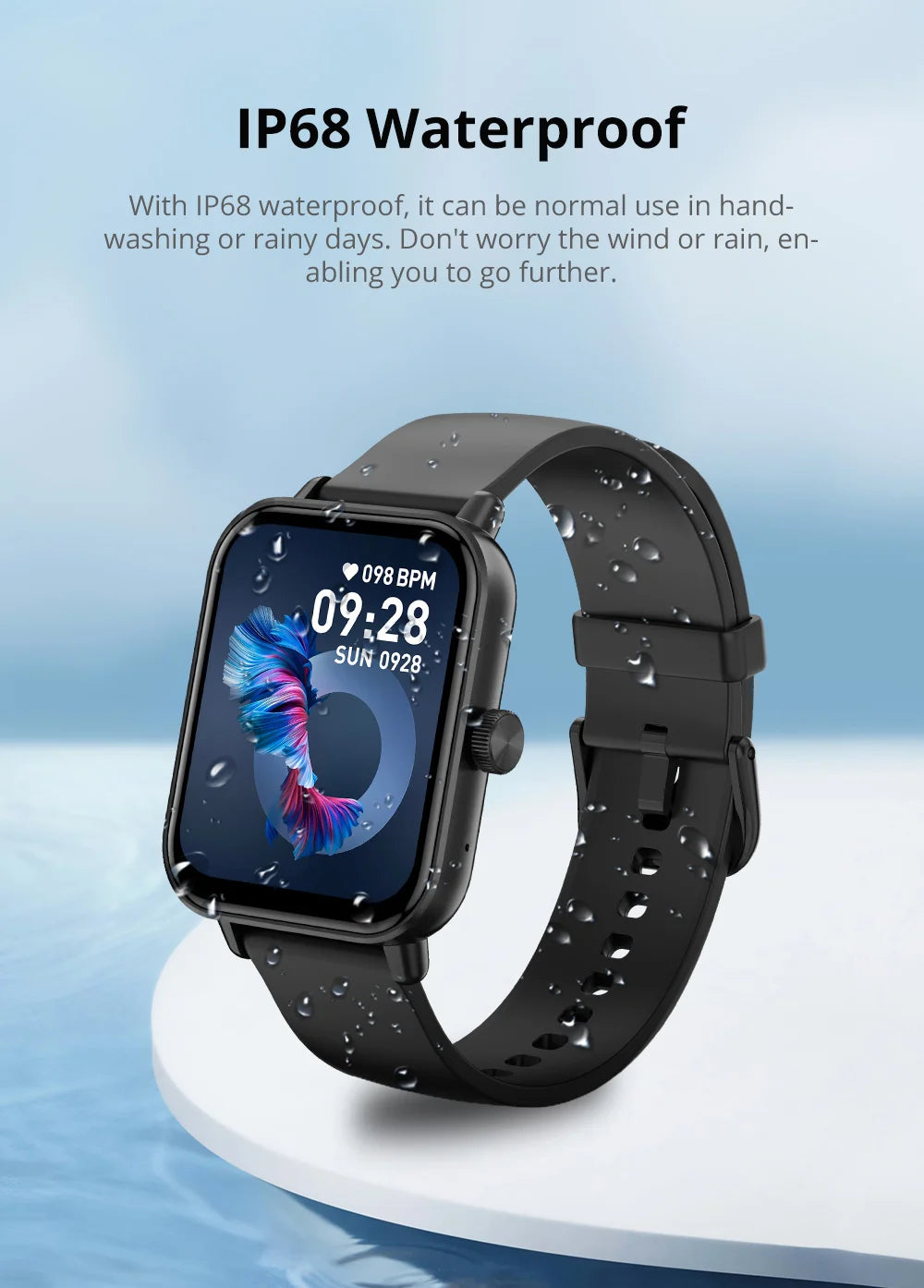 COLMI P81 Voice Calling Smart Watch Ultra 1,9 Zoll Bildschirm 24H Gesundheitsmonitor 100+ Sportmodi, Bluetooth Smartwatch Männer Frauen