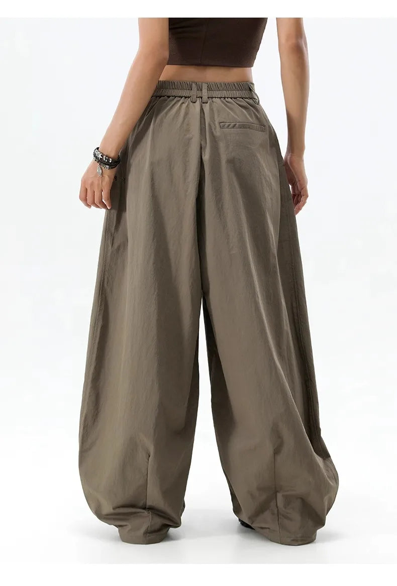 Hohe Taille Frauen Casual Hosen Gerade Büro Damen Koreanische Mode Hosen Lose Weibliche Hosen Neue 2025