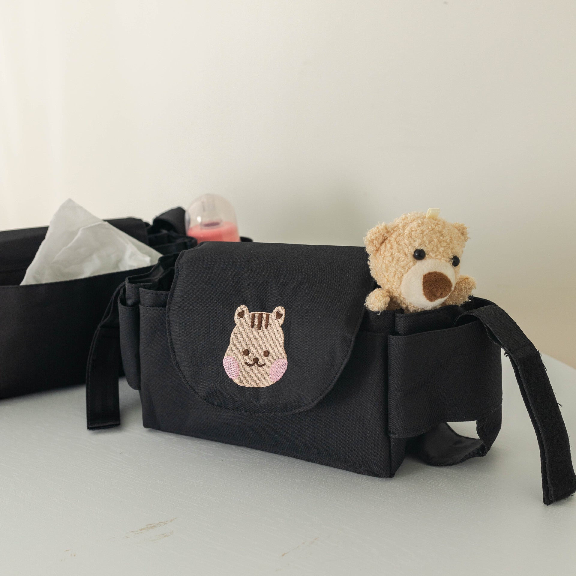 Baby Kinderwagen Tasche Kinderwagen Organizer Baby Zubehör Tasse Halter Neugeborenen Trolley Tragbare Reise Auto Taschen für Wagen Universal