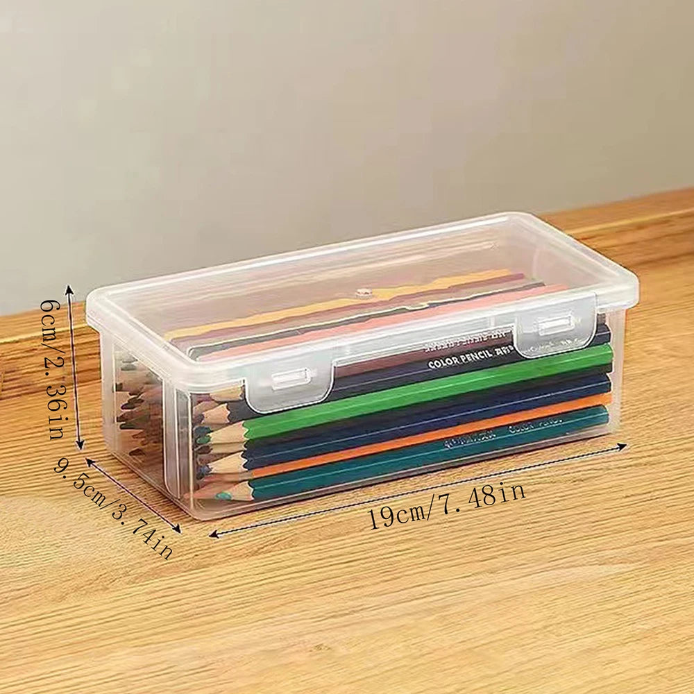 1 Stück durchscheinendes Federmäppchen, großes Fassungsvermögen, leicht, praktisch für Schulbedarf, Aufbewahrung, Stiftbox, Organizer-Box