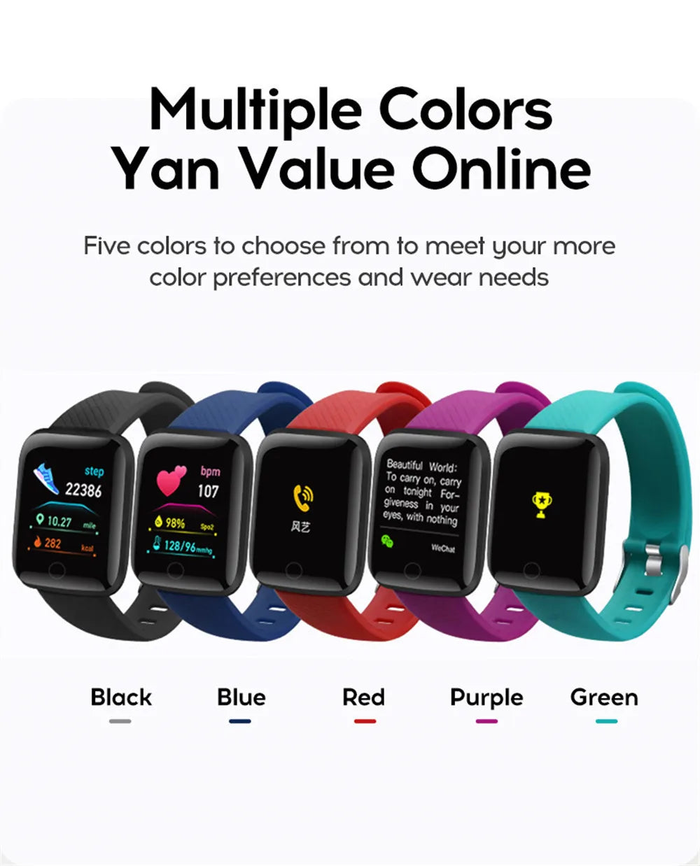 Smartwatch Männer Frauen Armbanduhren Smart Uhr Nachricht Fitness Monitor Armband Geburtstag Geschenk Elektronische Uhr Für Android IOS
