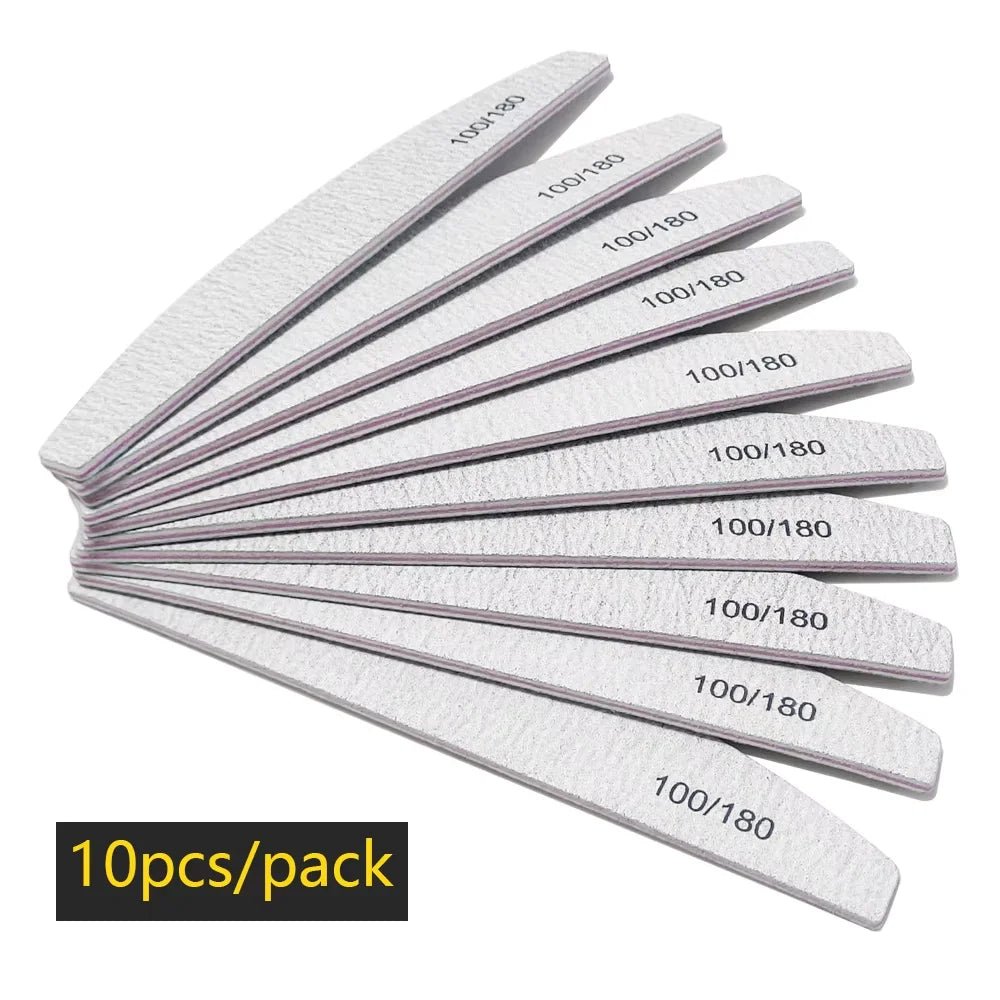 5/10 Stück pro Packung. Professionelle Nagelfeilen. Wiederverwendbare doppelseitige Schleifplatten zum Formen der Nägel. Schönheitswerkzeuge.