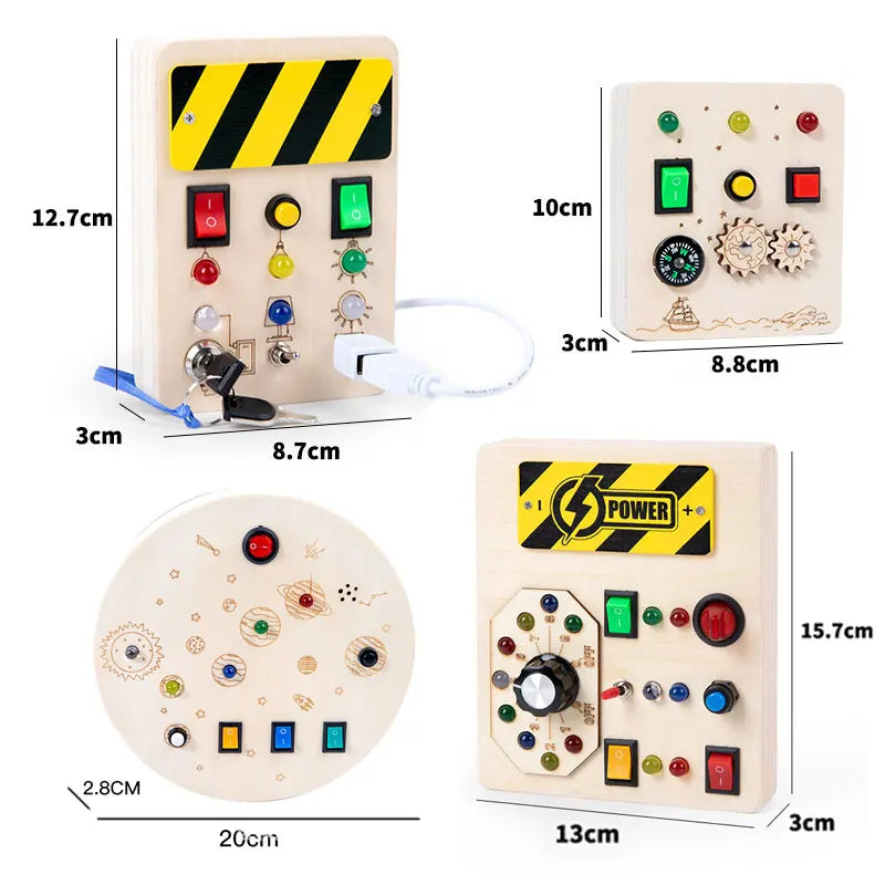 Montessori LED Busy Board