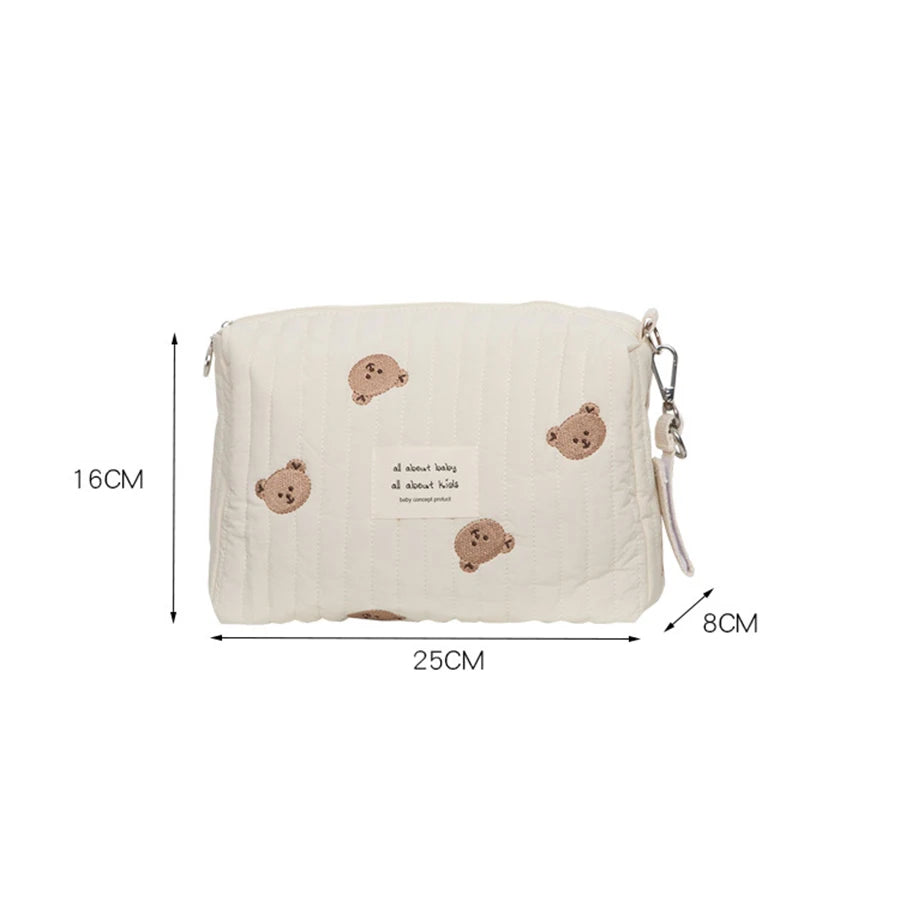 Modische Wickeltasche mit Aufdruck und Stickerei, Multifunktionale Baby-Wickeltasche, Großräumiger Kinderwagen-Organizer, Reise-Mami-Tasche