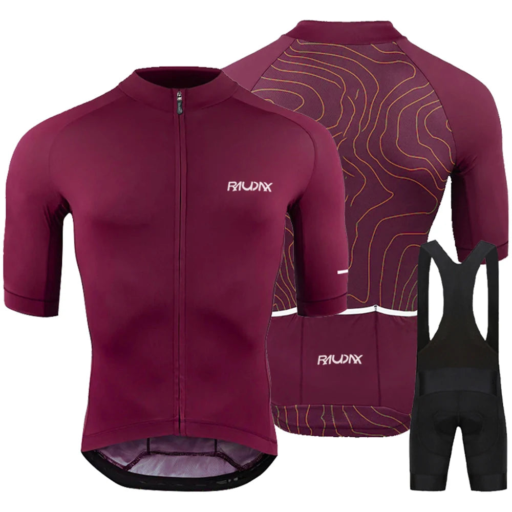 Raudax Sommer Jugend Kurzarm Radfahren Jersey Set Atmungsaktive MTB Fahrrad Radfahren Kleidung Maillot Ropa Ciclismo Uniform Kit