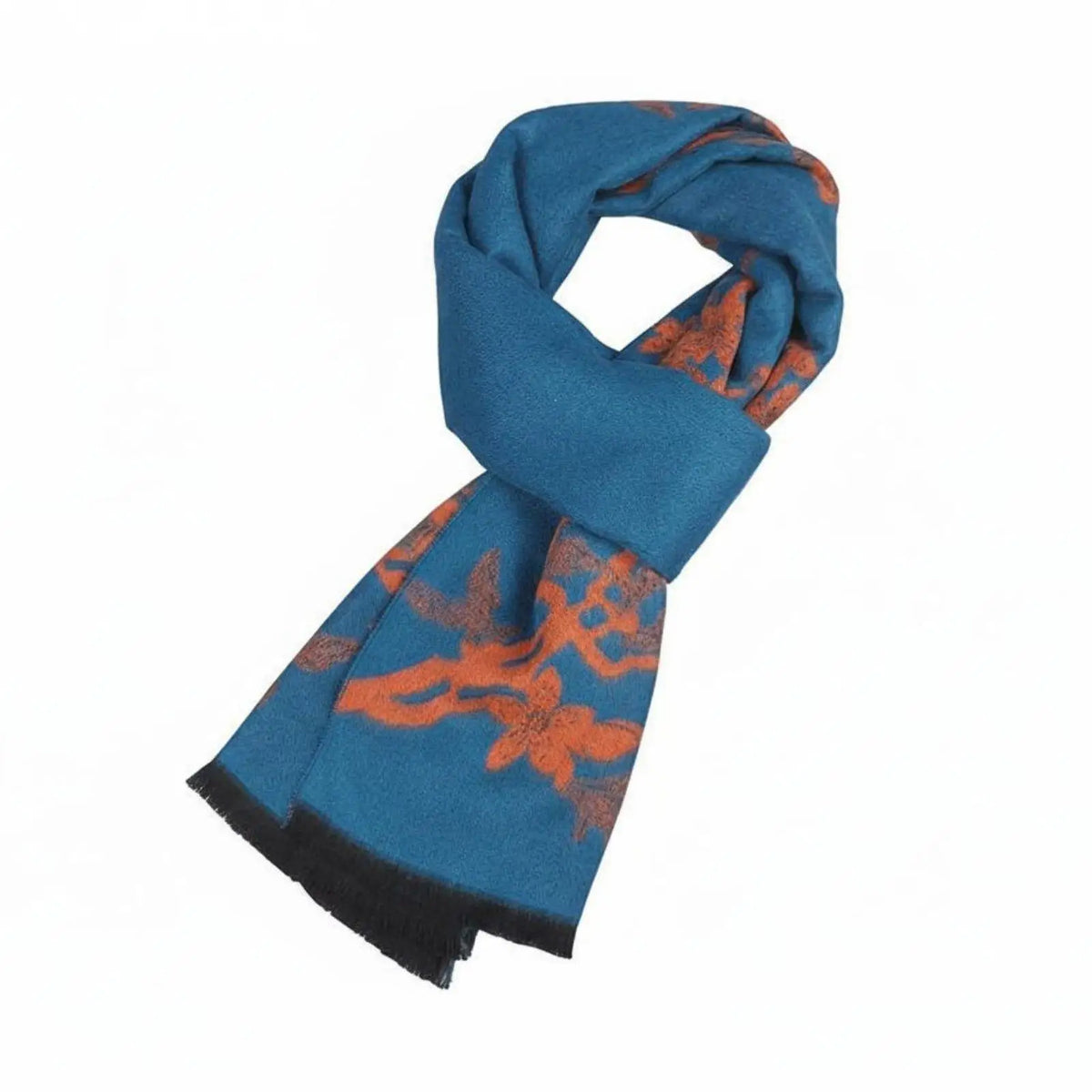 Jacquard-Schal mit Blumenmuster, tolles Geschenk, warmer Damenschal, weicher Touch, Blumenmuster-Wickelschal für Mama, Oma, Herbst, Kälte