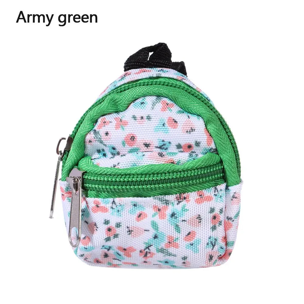 Puppen rucksäcke Puppe Minit aschen Mini Reiß verschluss Rucksack Puppen rucksack niedliche Schult aschen Puppen zubehör Spielzeug zubehör für Puppenspiel