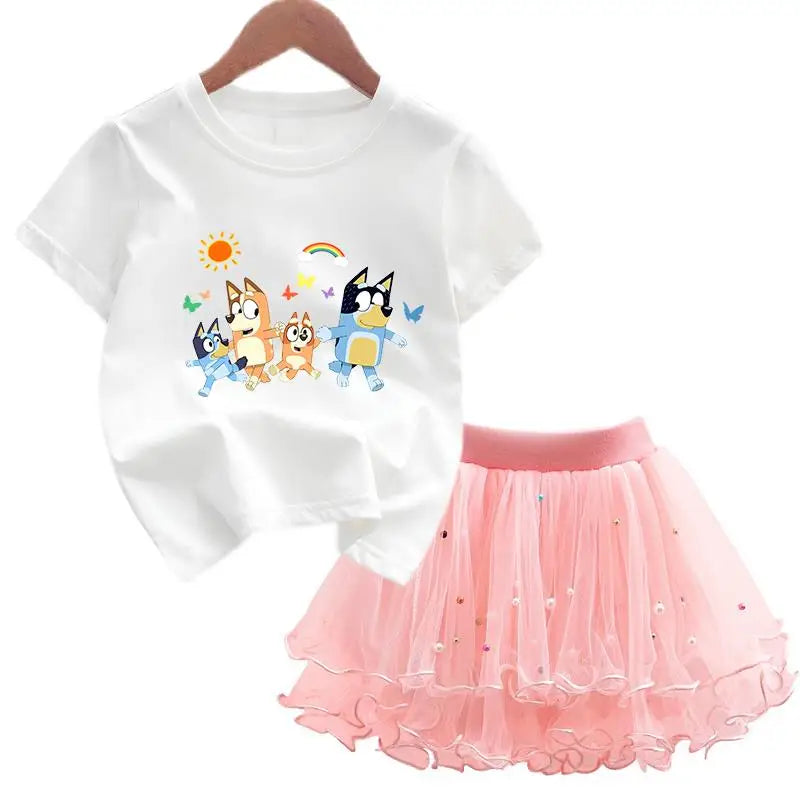 Bluey & Bingo Girls Dress Set